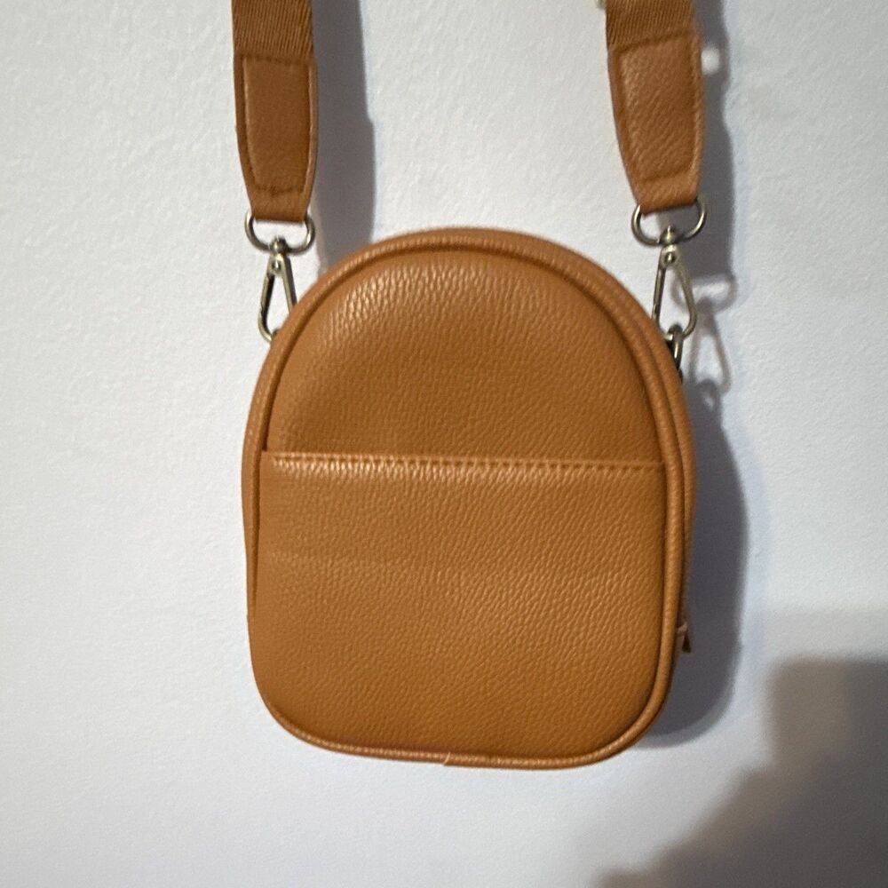 Divvia 1L Mini Camera Sling Bag Minimalist Travel Crossbody Case Brown - Picture 4 of 9